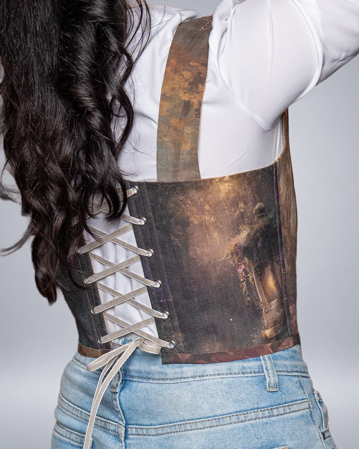 Enchanted Three Fairies Linen Corset