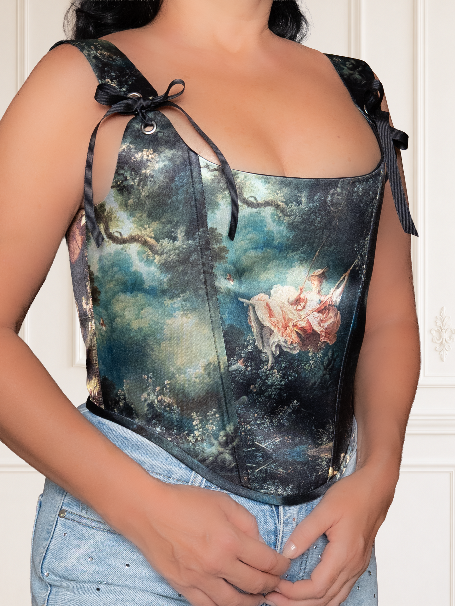Fragonard The Swing Art Corset Top