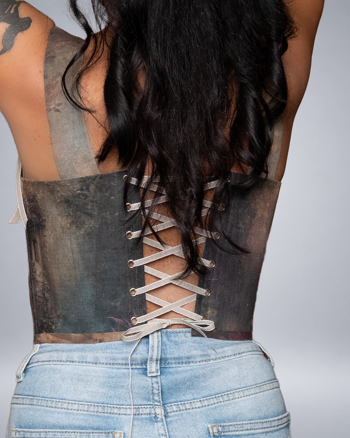 Enchanted Three Fairies Linen Corset