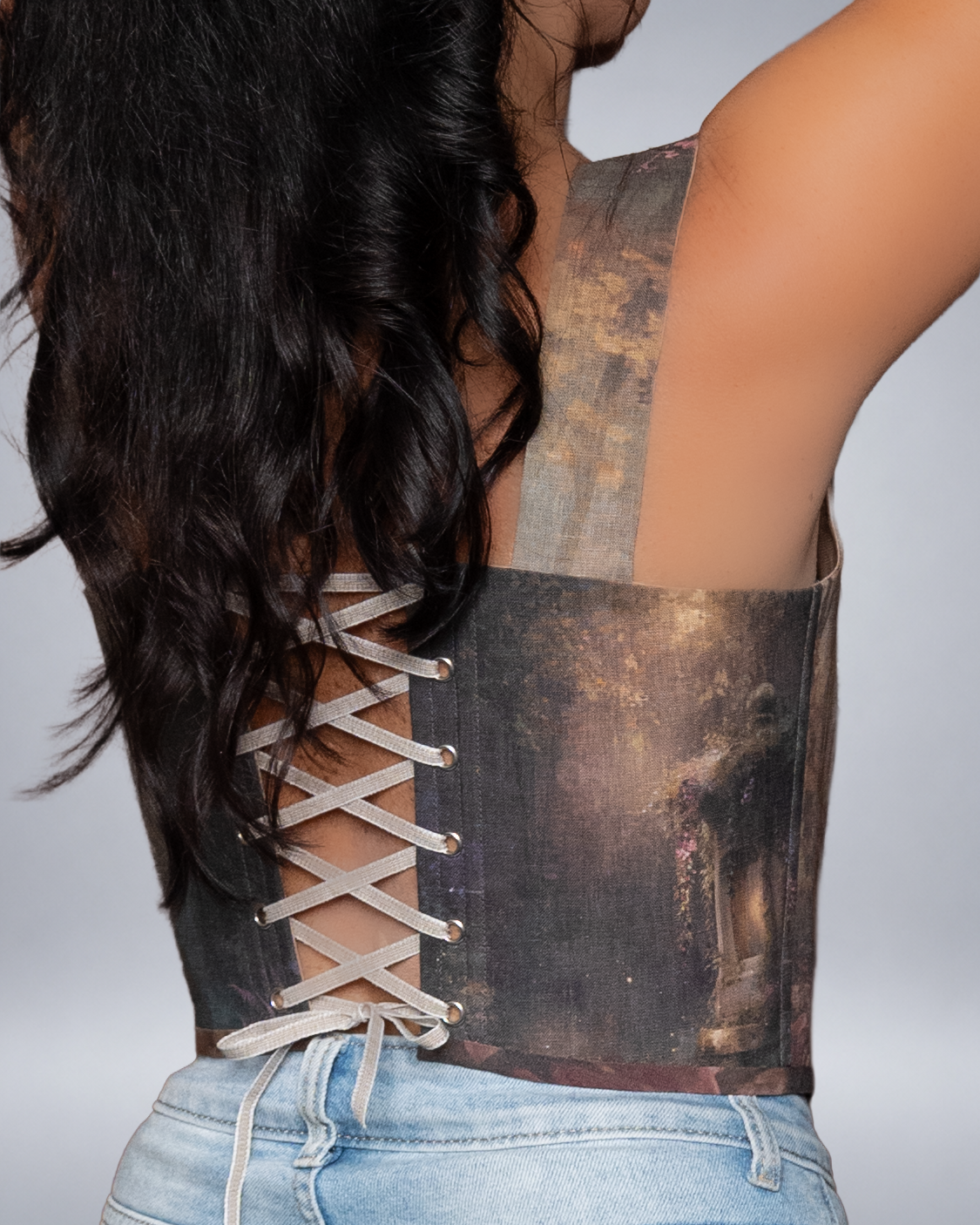 Enchanted Three Fairies Linen Corset