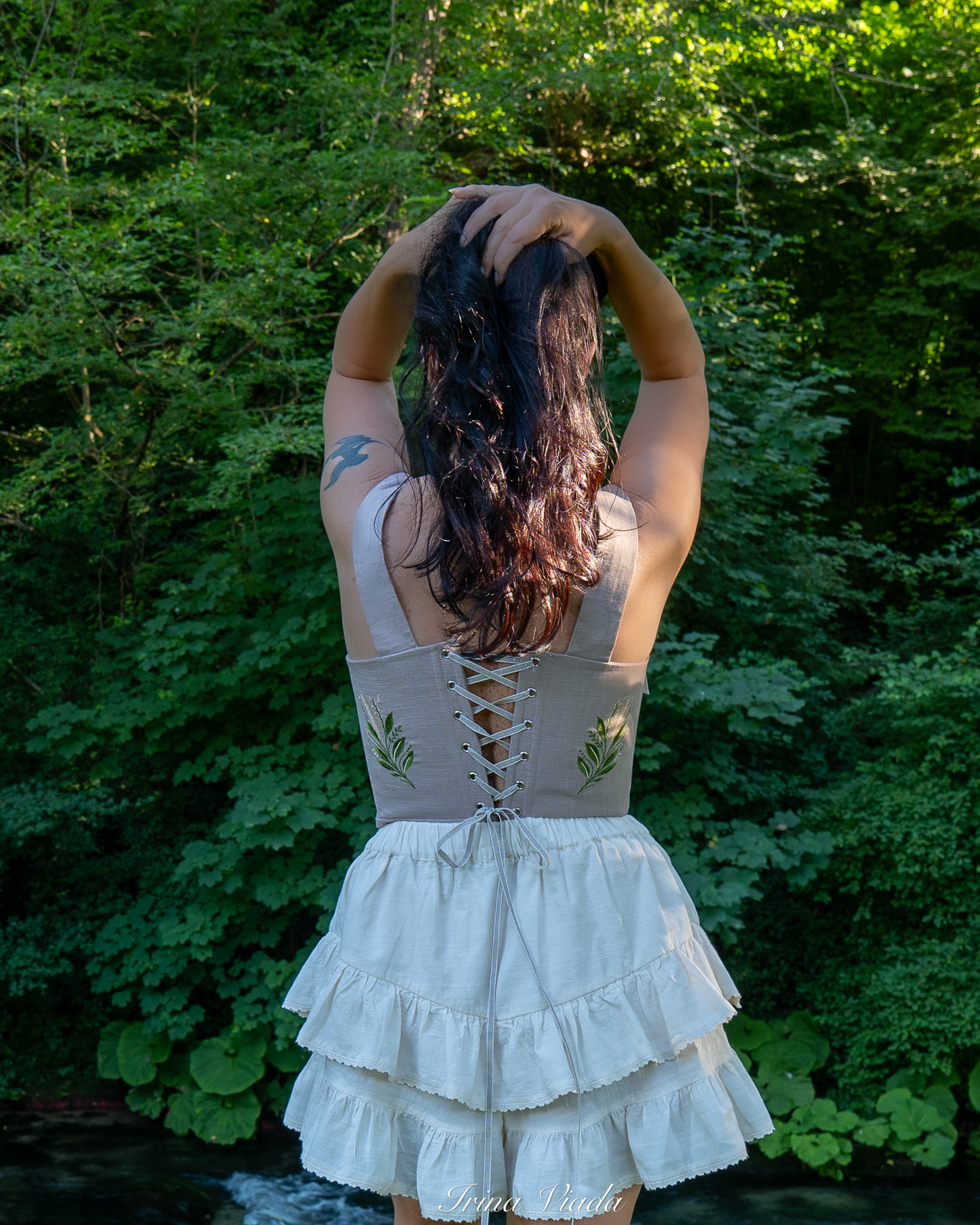 Corset Top Grey