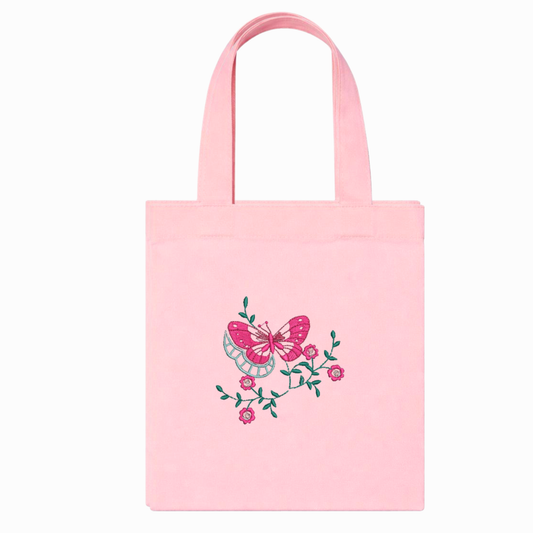 Canvas-Shopper mit Blumenstickerei – Tote Bag mit Gänseblümchen, handgefertigt in Italien